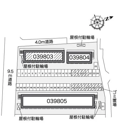 ★手数料０円★日立市鮎川町６丁目　月極駐車場（LP）